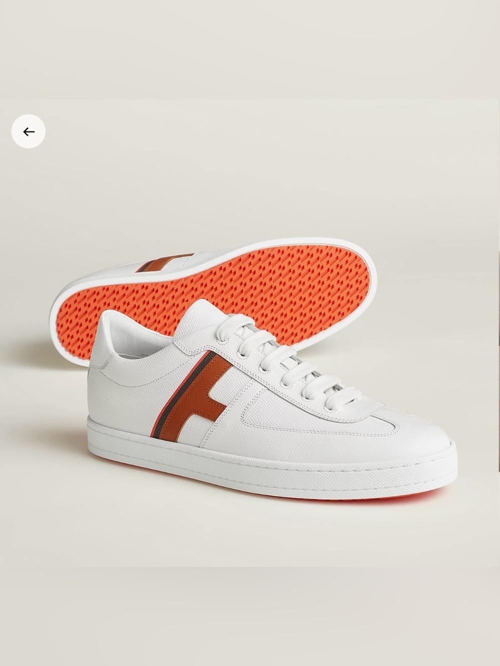Hermes Men’s Boomerang Sneakers 44